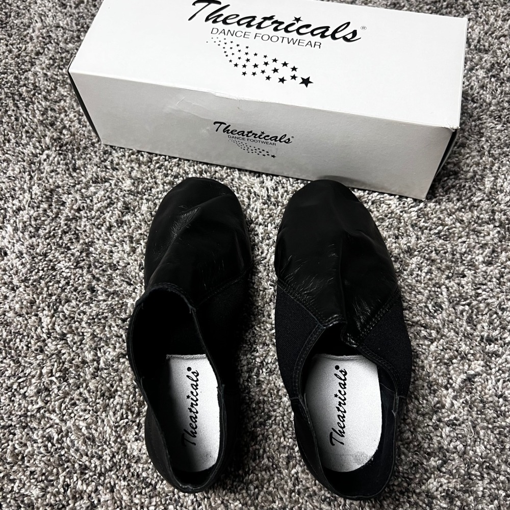 Theatricals Black Neoprene Insert Bootie‎ Jazz Dance Shoes Womens 8
